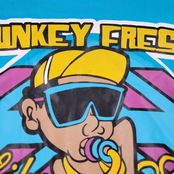 Funkey Fresh Like A 80s Baby Graphic Print T-Shirt Hip Hop‎ Style Extra Large XL - Picture 5 of 11